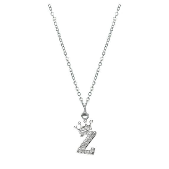 Kcodviy 26 English Letters Full Pendant Necklace For Women Rhinestone Necklaces A Z 26 Alphabet Initial Necklaces For s Womens Necklace Men