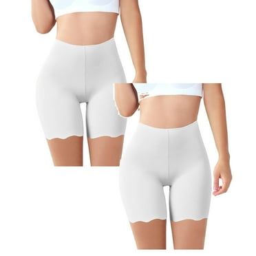 Kcodviy 2Pcs Summer Thin Ice Silk Warm Leggings For Women Plus Size Anti Light Pants Wave Winter Leggings For Women With Pockets Three Point Leggings Comfortable Women'S Briefs Plus Size Women'S