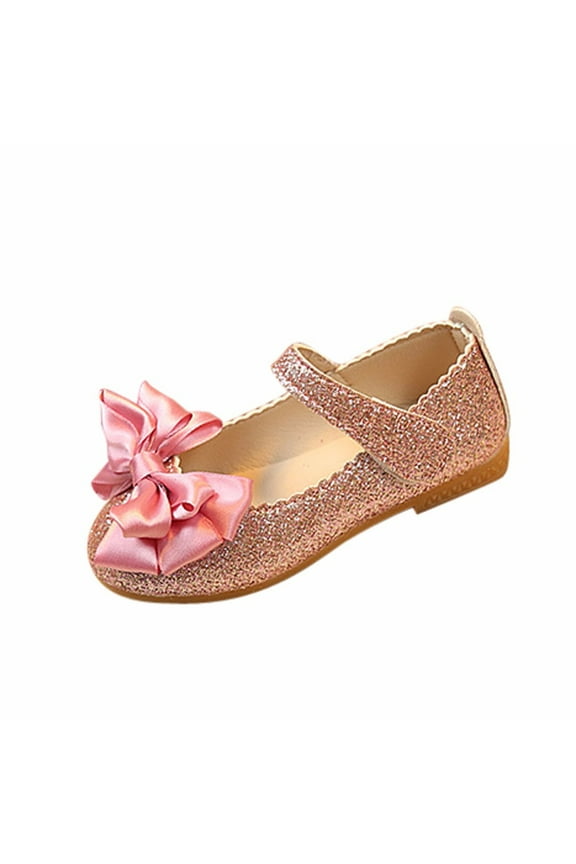 Children Girl Princess 10C Boys Shoes Bowknot Dance Nubuck Leather Girls Toddlers Shoes Single Shoes Girls Size 1 Shoes Kids Shoe