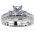 thumbnail image 1 of Kcodviy European And American MEN'S And Women'S Couple Rings With Zircons, Wedding Rings Women'S Stacking Rings Thumb Rings Trendy Rings For Women Men'S Rings Teen Rings Cute Jewelry For, 1 of 3