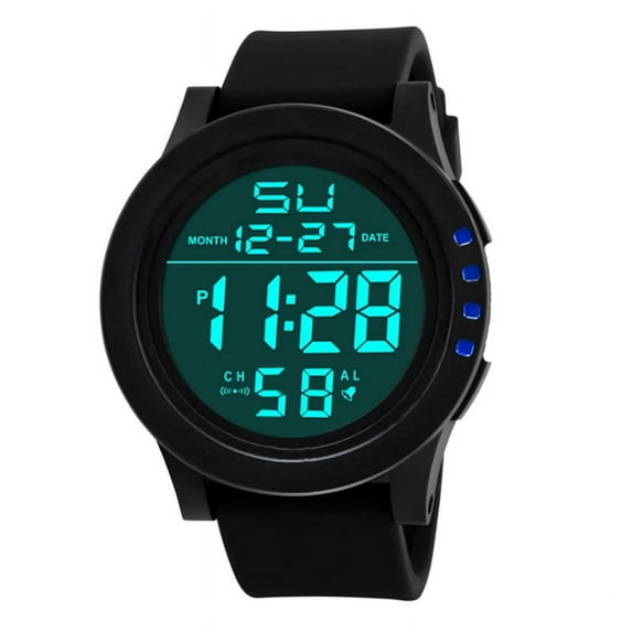 Kcodviy LED Waterproof Digital Quartz Fashion Watch Military Sport Men's Digital Watch with Watches for Small Wrists Water Proof Digital Watch Mens Watch Digital Women Bracelet Watch Solar Atomic Watc
