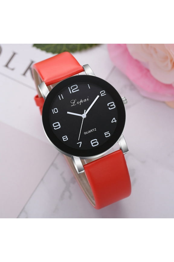 Leather Quartz Band Women's Watch Watch Wrist Casual Analog Women's Watch Small Watch for Women Watch Leather Case Large Face Watches for Women Wrist Watch Small Watches for Women Watch Men La