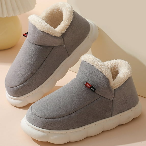 Kcodviy Men Shoes with Thick Slippers Men Soles and All inclusive Men's Slippers Feet Home Slippers Can Men's Slipper Be Worn indoors and Mens Spa Slippers Outdoors with Warm Cotton Slippers