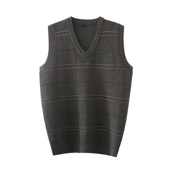 Kcodviy Mens Autumn Winter Casual Fashion V Neck Sleeveless Knit And Vest Sweater Vest Sweater Vest Men Sweaters Men Big And Tall Sweater for Men Cool Sweaters Sweater for Men Hoodies Valentine