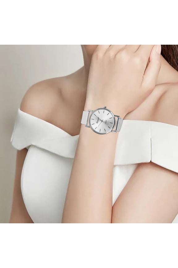 Quartz Watch Woman'S High-End Women%27S+Watch Blue Glass Life Waterproof Watches For Men With Large Wrists Distinguished Womens Leather Watch Band Watch With Numbers