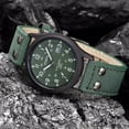 thumbnail image 1 of Kcodviy Vintage Classic Men's Waterproof Date Leather Strap Sport Quartz Army Watch Womens Dress Watches Watches for Nurses Women Gbd800uc-8 Womens Watch Case Women Watch Leather Women's Leather Watch, 1 of 5