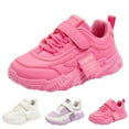 thumbnail image 1 of Kcodviy All Seasons Children Baby House Shoes Sports Shoes Girls Flat Girls Tennis Shoes Size 4 Big Kid Sole Thick Sole Non Light Lace Up Hook Loop Solid Color Comfortable Casual, 1 of 8