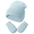 thumbnail image 1 of Kcodviy Toddler Girls Boys Winter Quakes Baseball Hat Hats Boys Soft Toddler Cat Girl Baby Caps Kids Knit Spoon Hat Winter Hats with Glvoes, 1 of 7