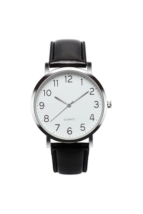 Unisex Simple Business Wristwatch With Second Hand Leather Quartz Wrist Watch 24 Hour Watches Youth Watch Womens Watch With Stretch Band
