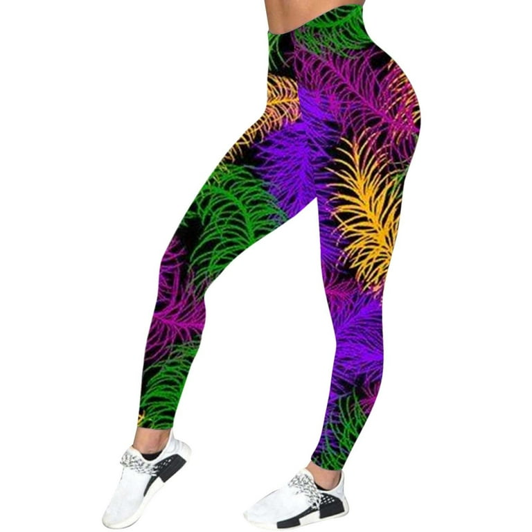 Kcodviy Women Casual Sports Yoga Women Workout Short Pants Colorful Printed Knit Leggings Shorts Leggings Holiday Boxers Women Tops For Leggings For