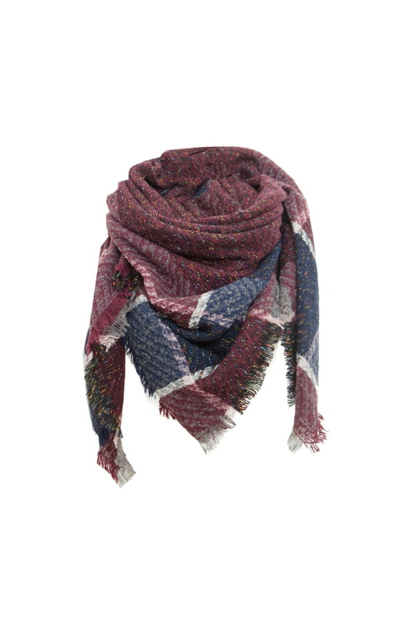 Women Fall Winter Scarf Classic Tassel Plaid Scarf Warm Soft Large Blanket Wrap Shawl Scarves Scarf with Pom Shawl Wrap for Women Women Head Wrap Scarfs for Women Women Sheer Head Scarves Thic