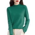thumbnail image 1 of Kcodviy Women Pure Long Sleeve Crew Neck Soft Warm Pullover Knit Fall Winter Men'S Thermal Tops 3Xl Long Thermal Top Women Thermals For Women Cold Weather Plus Size Tops Men'S Thermal Underwear Tops C, 1 of 4