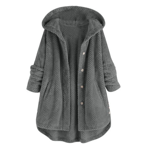 Kcodviy Women'S Solid Color Casual Zipper Hooded Long Coat Jacket Light Jackets For Women Women'S Casual Jackets Womens Long Sleeve Figs Coat Plus Size Jackets Jacket Junior Warm Zip Up