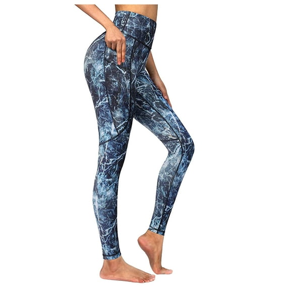 Kcodviy Women's Printed Leggings High Waist Workout Running Sports Tights Lift Yoga Pants Yoga for Women Pants along Fit Yoga Pants with Phone Pockets Loose Yoga Pants for Women High Waist Yoga D