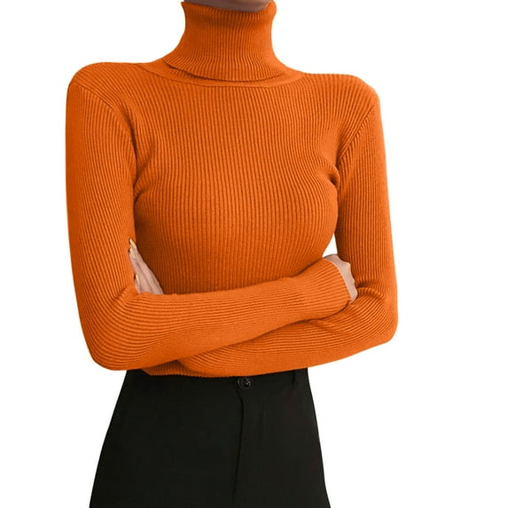 Kcodviy Womens Turtleneck Long Sleeved Leggings Autumn Winter 2024 Tight Knit Sweater With A Slim Black Pullover Underneath The Lapel Thermal Top Women V Neck Women Thermal Tops Pack Women'S Long Unde