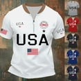 thumbnail image 1 of Kcolen 250 Anniversary Usa Shirt Mens T-Shirts Short Sleeve 250 Years American Flag 250th Anniversary Usa T-Shirt Breathable Casual Stylish America Pullover Tee, 1 of 4