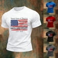 thumbnail image 1 of Kcolen 250th Anniversary Usa Shirt Mens Shirts Short Sleeve 1776-2026 250th Birthday T-Shirt Crew Neck Athletic Fit America Pullover Tops, 1 of 4