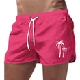 thumbnail image 1 of Kcolen 5 Inch Swim Trunks Men Elastic Waist Drawstring Bathing Suit Shorts Comfy Bathing Suit Men's Swim Trunks Summer Beach Athletic Fit Bathing Suit Beach Board Shorts, 1 of 4