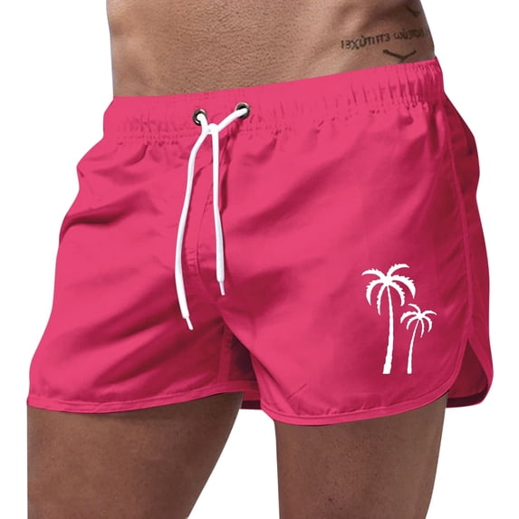 Kcolen 5 Inch Swim Trunks Men Elastic Waist Drawstring Bathing Suit Shorts Comfy Bathing Suit Men's Swim Trunks Summer Beach Athletic Fit Bathing Suit Beach Board Shorts