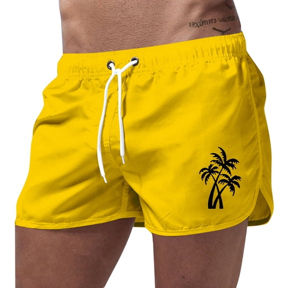 Kcolen 5 Inch Swim Trunks Men Elastic Waist Mens Bathing Suits Comfy Swimwear Men's Swim Trunks Beach Summer Oversized Bathing Suit Beach Board Shorts