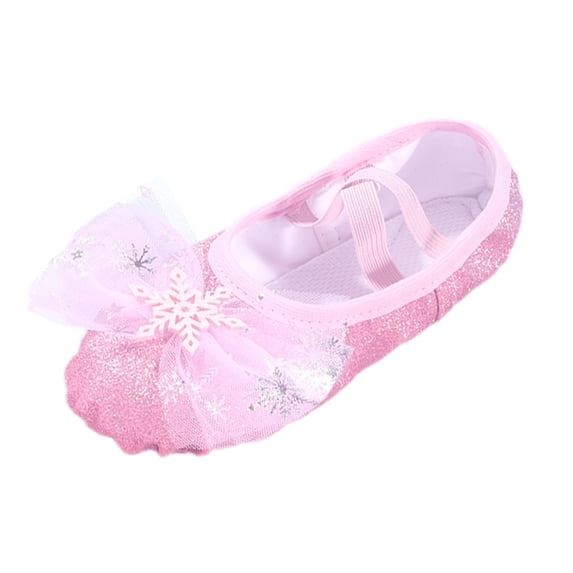Kcolen Ballerina Slippers for Toddler,Girls Ballet Slippers Size 6,Girls Sneakers Flexible Dance Shoes for Ballet Performance