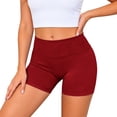 thumbnail image 1 of Kcolen Bike Shorts Women 5 Inch,Ladies Slim Fit Biker Shorts Solid Color High Waist Tummy Control Seamless Yoga Shorts, 1 of 6