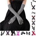 thumbnail image 1 of Kcolen Black Long Fingerless Gloves Long Arm Gloves for Women Men Halloween Theme Party Hand Accessories Halloween Gifts, 1 of 7