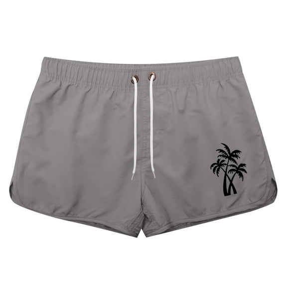 Kcolen Black Swim Trunks Men Elastic Waist Hawaiian Shorts Light Upf Swimsuit for Men Men's Swim Trunks Beach Summer Oversized Swimwear