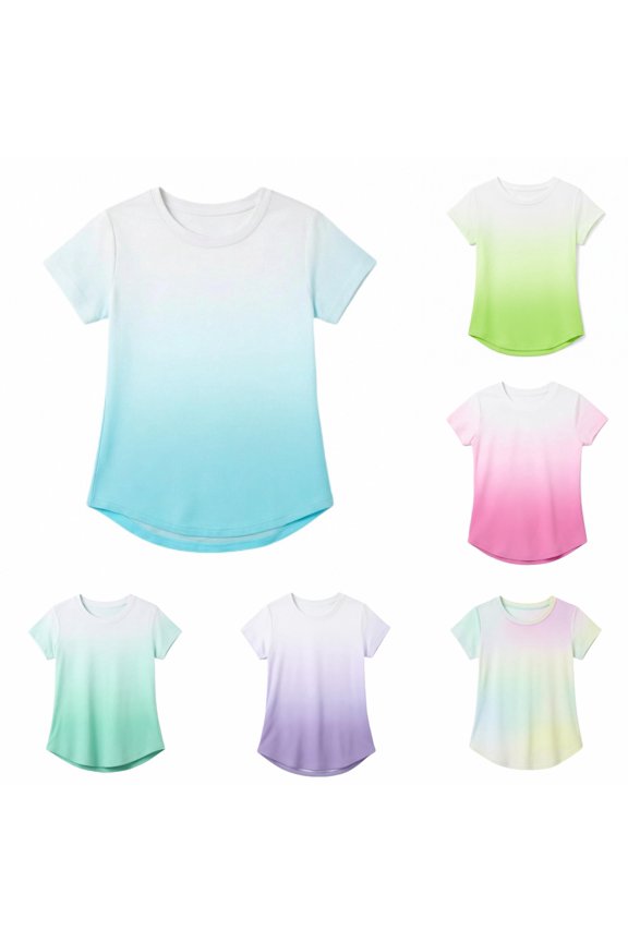 Boys Girls Mesh Athletic Short Sleeve T Shirts Kids Quick Dry Crew Neck Sports Performance Tees Tops