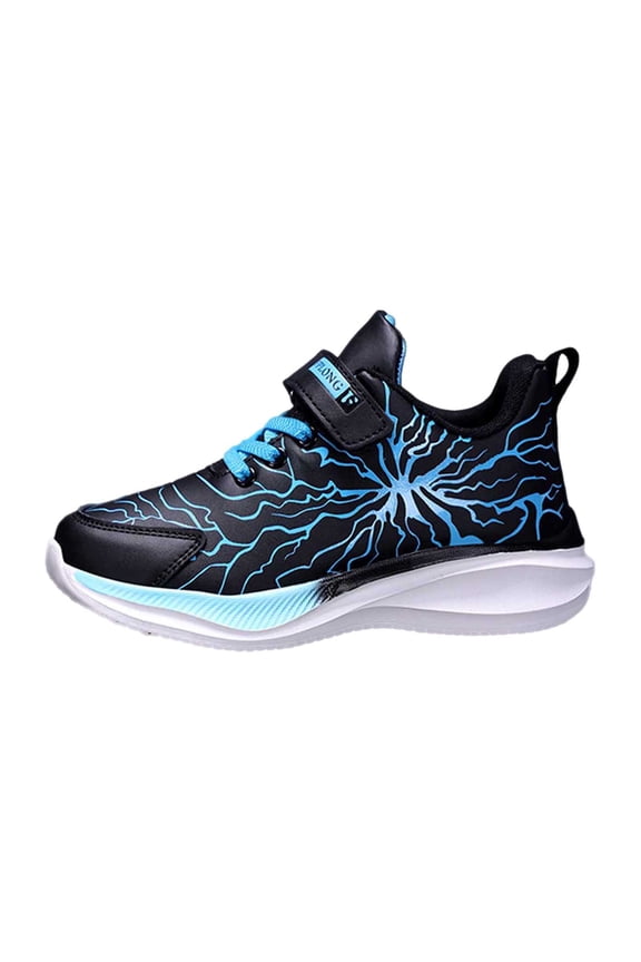 Boys Sneakers,Boys Tennis Shoes Size 1,Boys Athletic Sneakers for Kids Running Shoes With Secure Closure Design