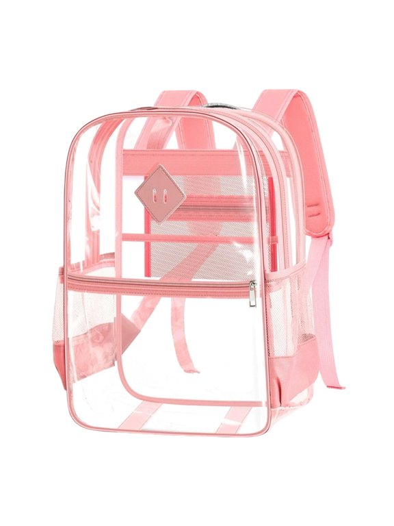 Transparent Jelly Backpack Large Capacity Lightweight Soft Bookbag for Casual Backpack Travel Backpack