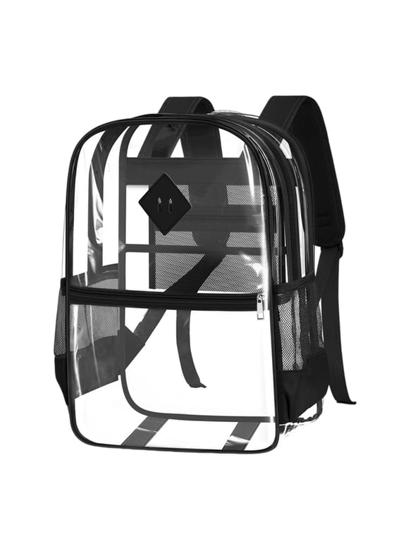 Transparent Jelly Backpack Large Capacity Lightweight Soft Bookbag for Casual Weekender Hiking Travel Backpack