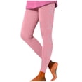 thumbnail image 1 of Kcolen Cancer Awareness Graphic Leggings for Women, High Waist Tummy Control Pink Ribbon Printed Stretch Pants, Soft Daily Casual Yoga Leggings, 1 of 4