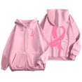 thumbnail image 1 of Kcolen Cancer Awareness Sweatshirts for Women Pink Cancer Awareness Hoodie Pullover Sweatshirts Tops with Pockets, 1 of 6