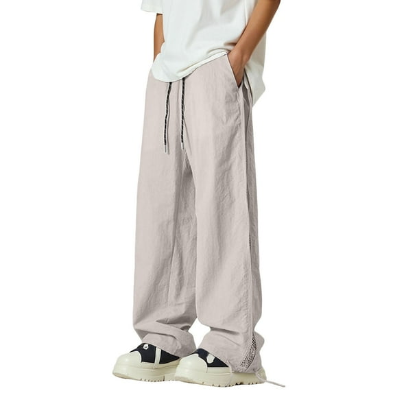 Kcolen Cargo Pants for Women High Waisted Casual Elastic Waist Trousers with Pockets Drawstring Women Trendy Elastic Waist Casual Joggers for Travel