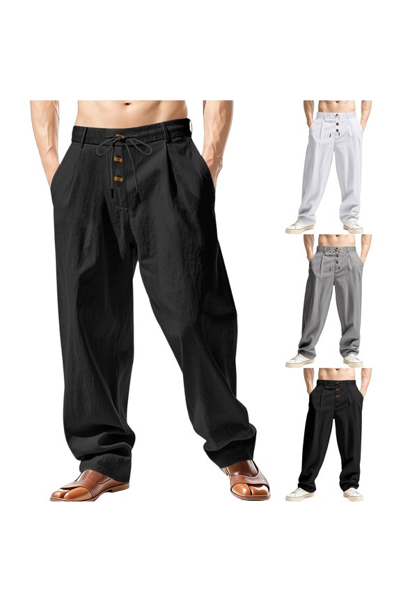 Casual Pants for Men Men's High Stretch Cargo Pants with Multiple Pockets for Easy Movement and All-Day Comfort