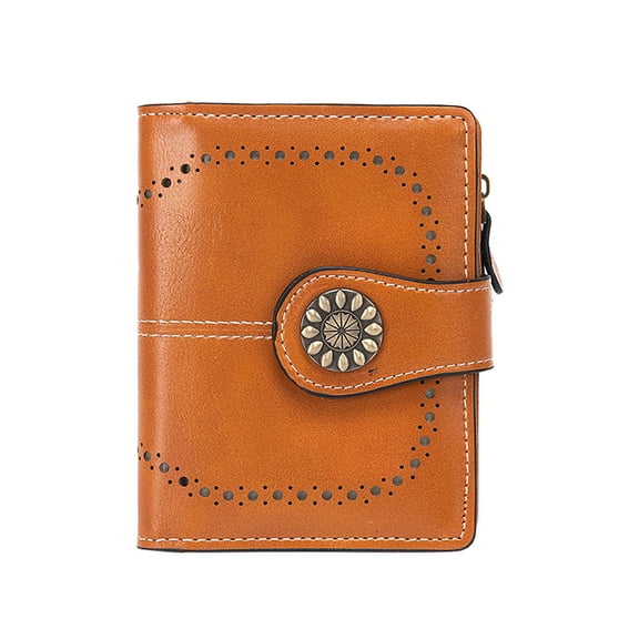 Kcolen Custom Size Slim Wallet for Women Compact Zipper Purse with Portable Design and Secure Opening