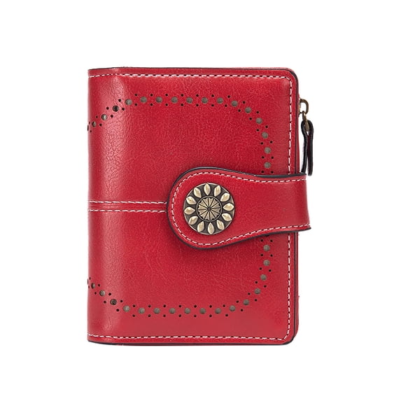 Kcolen Custom Size Slim Wallet for Women Compact Zipper Purse with Portable Design and Secure Opening