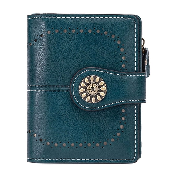 Kcolen Custom Size Slim Wallet for Women Compact Zipper Purse with Portable Design and Secure Opening