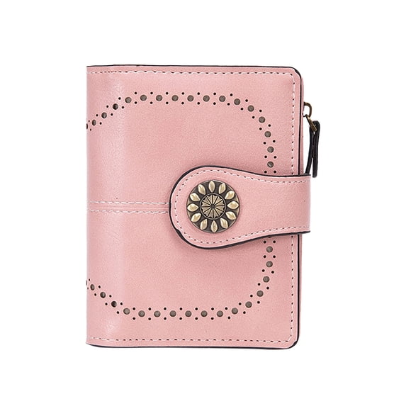 Kcolen Custom Size Slim Wallet for Women Compact Zipper Purse with Portable Design and Secure Opening