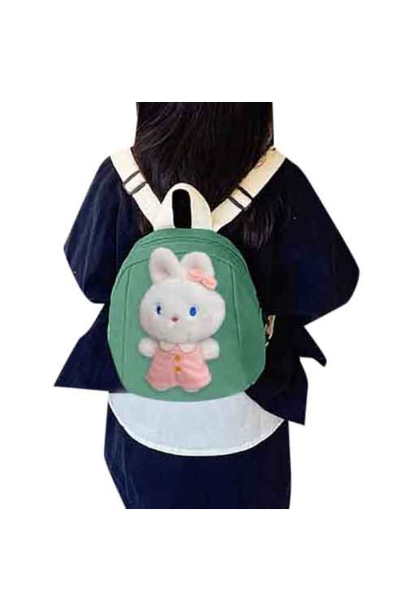 Cute Backpack Adorable Cartoon Bunny Backpack Lightweight School Bookbag for Daily Use and Outdoor Travel