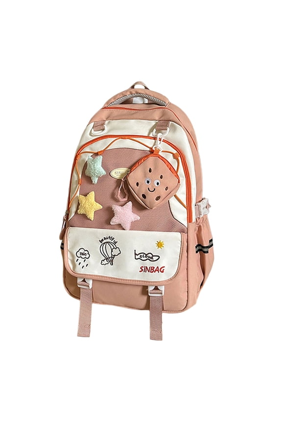 Cute Backpack Korean Style Backpack for School Travel Lightweight Daily Use With Cute Cloud Design Cute Small Backpack