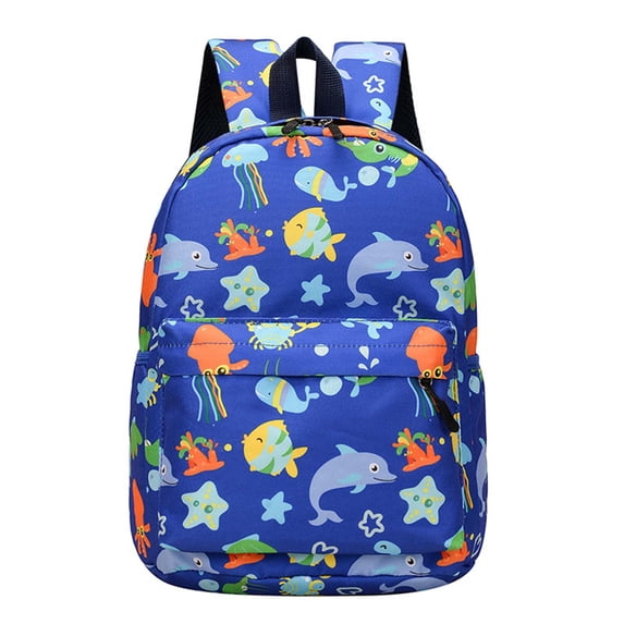 Kcolen Cute Dinosaur Print School Backpack, Preppy Y2K Lightweight Travel Daypack Bookbag, Cute Back To School Backpack With Multi-Pockets,Blue