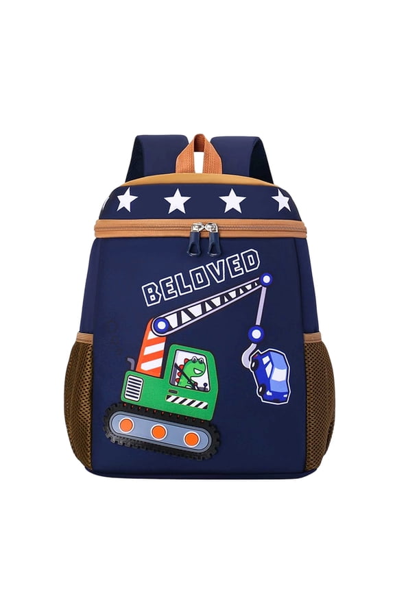 Cute Dinosaur Print Backpack for Lightweight Bookbag With Comfortable Shoulder Straps Daypack for