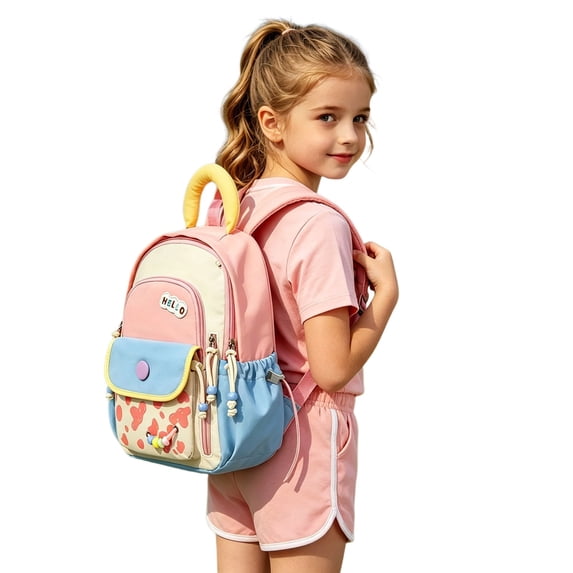 Kcolen Cute Y2K Backpack School Lightweight Adjustable Back To School Backpack Casual Daypack for Everyday Use And School
