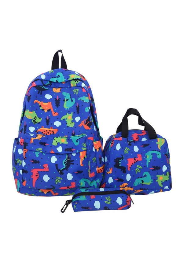 Dinosaur Car Pattern Large Capacity Backpack for Elementary Lightweight Two Shoulder Carrying Design Reduces Burden