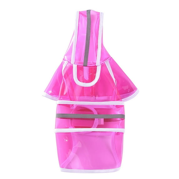 Kcolen Dog Raincoat, Waterproof Dog Rain Jacket with Hood, Reflective Strap for Small Medium Dogs, Outdoor Adventures Walking Lightweight Puppy