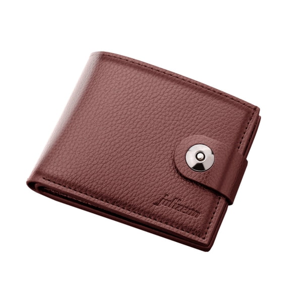 Kcolen Fashion Men's Slim ID Short Wallet with Secure Hasp Clutch Bag and Multiple Organized Card Slots