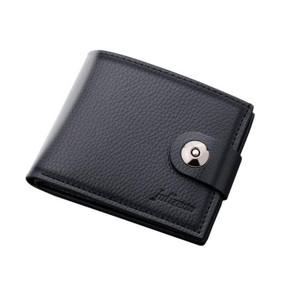 Kcolen Fashion Men's Slim ID Short Wallet with Secure Hasp Clutch Bag and Multiple Organized Card Slots