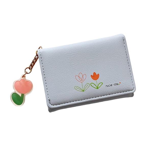 Kcolen Fashion Women's Floral Print ID Short Wallet with Secure Bag Hasp Purse Multiple Card Slots and Clutch Design